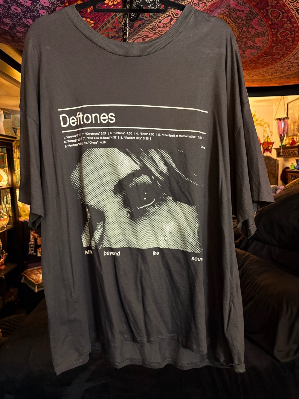 Deftones Black Graphic Band T-Shirt NWOT oversized T-shirt, size XL🖤🍭